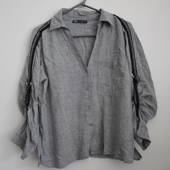 Grey Zara shirt - Picture 1 of 8